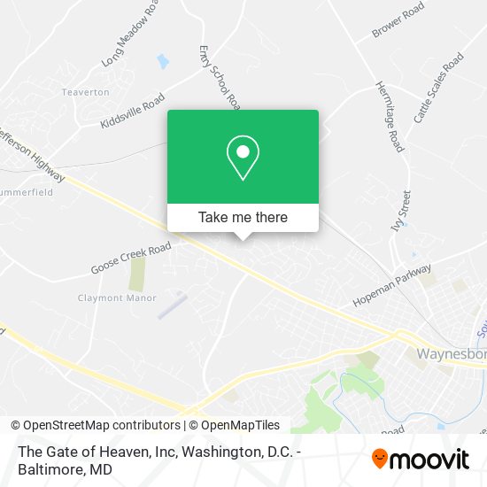 The Gate of Heaven, Inc map