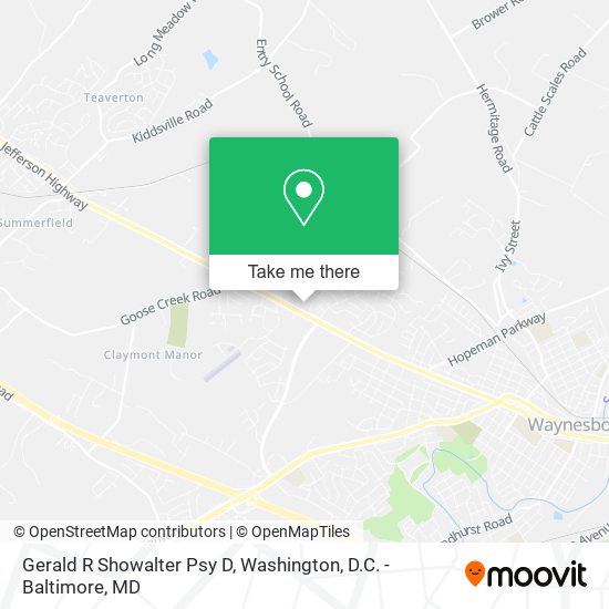 Mapa de Gerald R Showalter Psy D