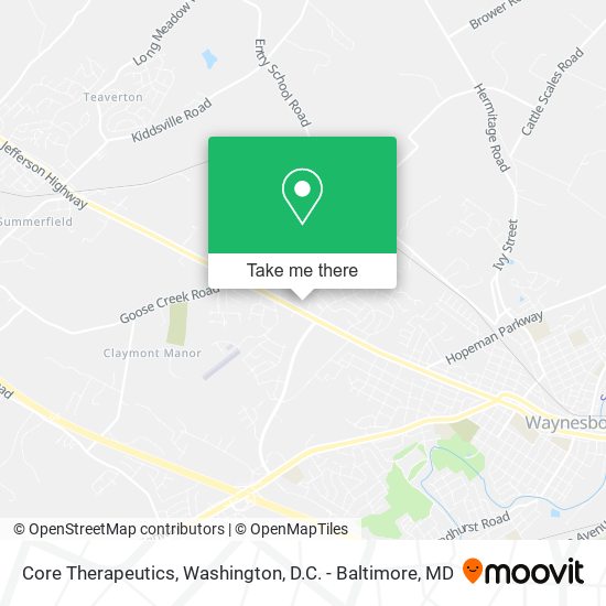 Core Therapeutics map