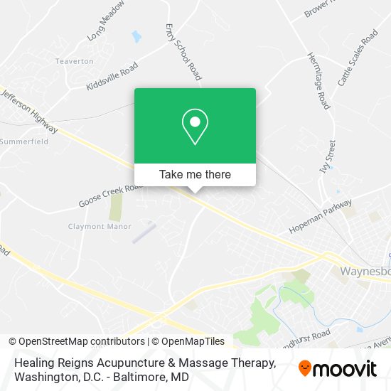 Healing Reigns Acupuncture & Massage Therapy map