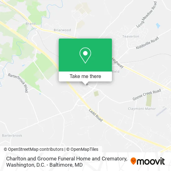Charlton and Groome Funeral Home and Crematory map