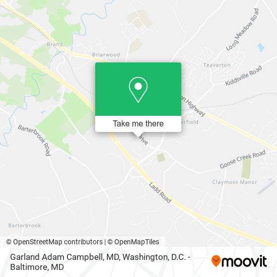 Garland Adam Campbell, MD map