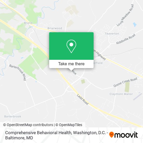 Comprehensive Behavioral Health map