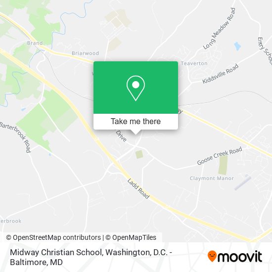 Midway Christian School map