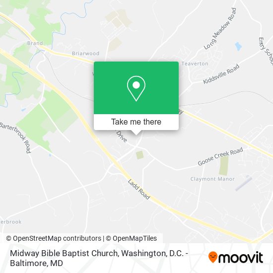 Mapa de Midway Bible Baptist Church