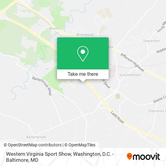 Mapa de Western Virginia Sport Show
