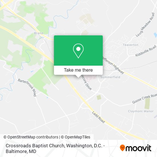 Mapa de Crossroads Baptist Church
