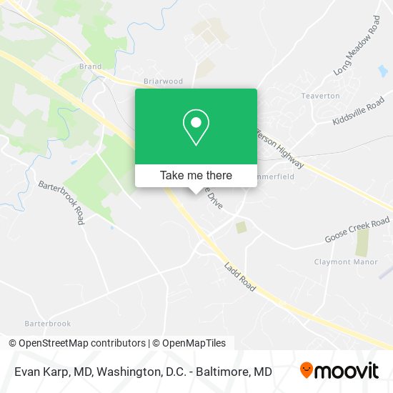 Evan Karp, MD map