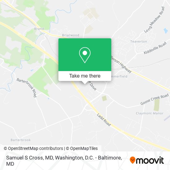 Samuel S Cross, MD map
