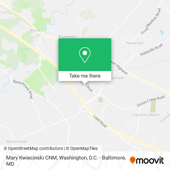 Mary Kwiecinski CNM map