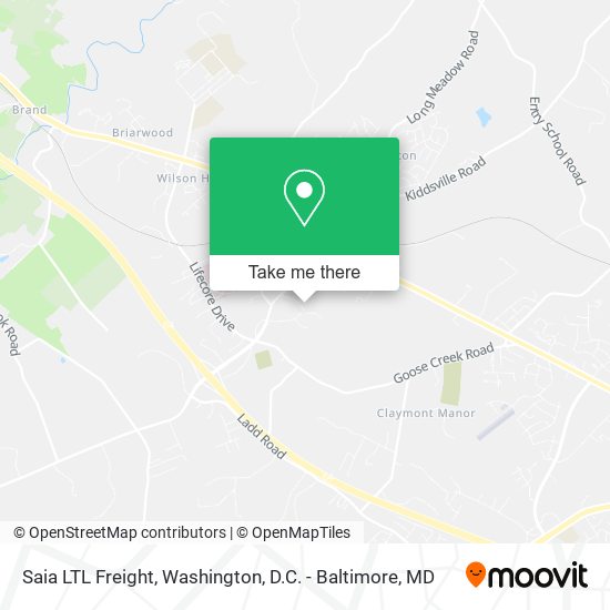 Saia LTL Freight map