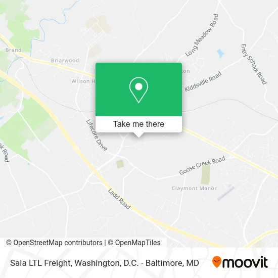 Saia LTL Freight map