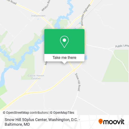 Snow Hill 50plus Center map