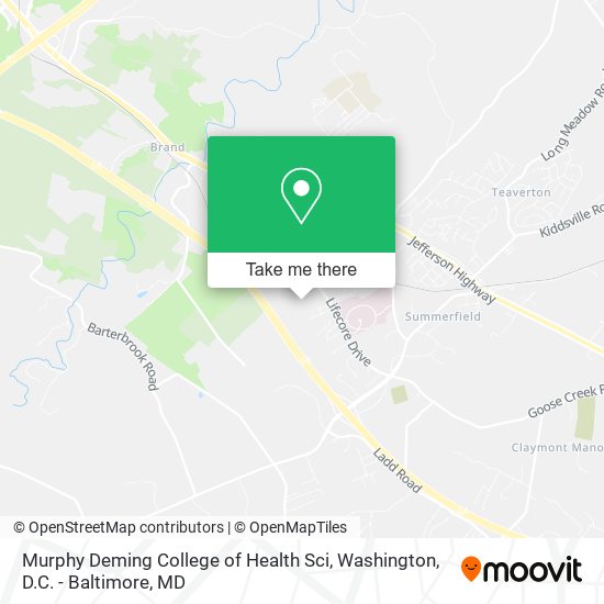 Mapa de Murphy Deming College of Health Sci