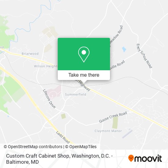 Custom Craft Cabinet Shop map