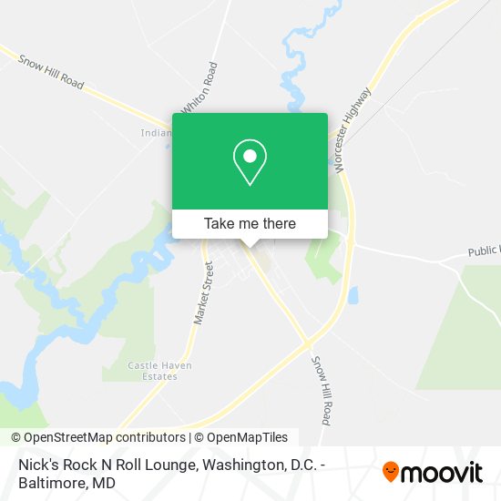 Mapa de Nick's Rock N Roll Lounge