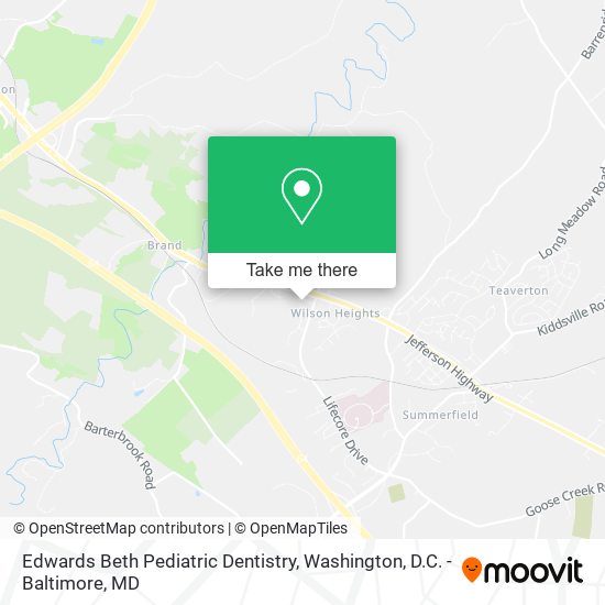 Edwards Beth Pediatric Dentistry map
