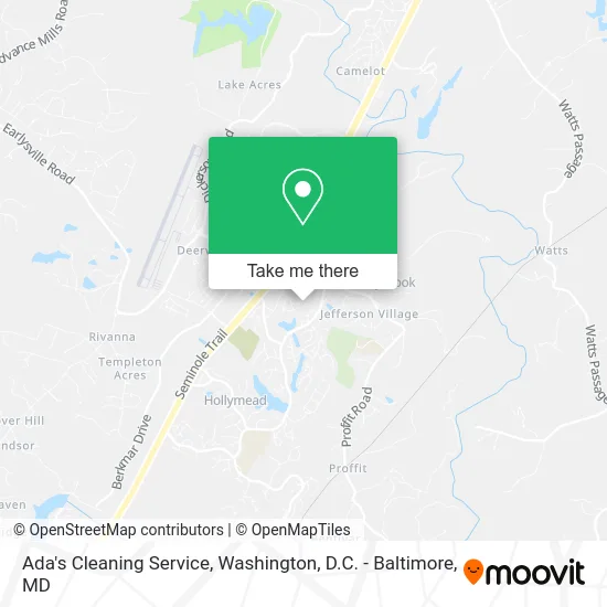 Ada's Cleaning Service map