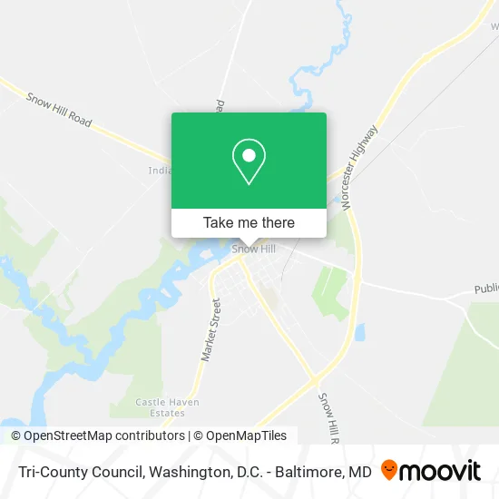 Tri-County Council map