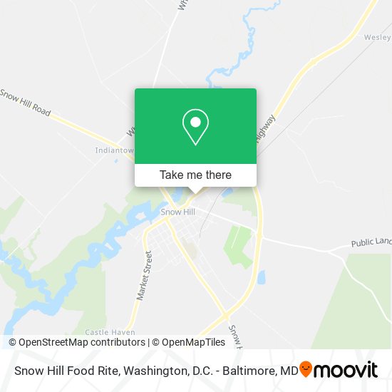 Snow Hill Food Rite map