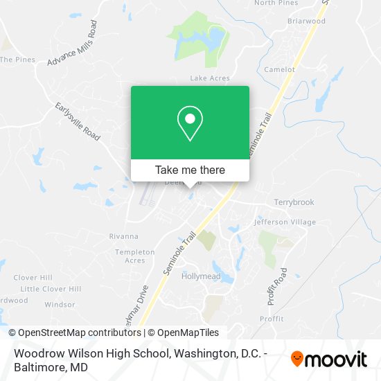 Woodrow Wilson High School map