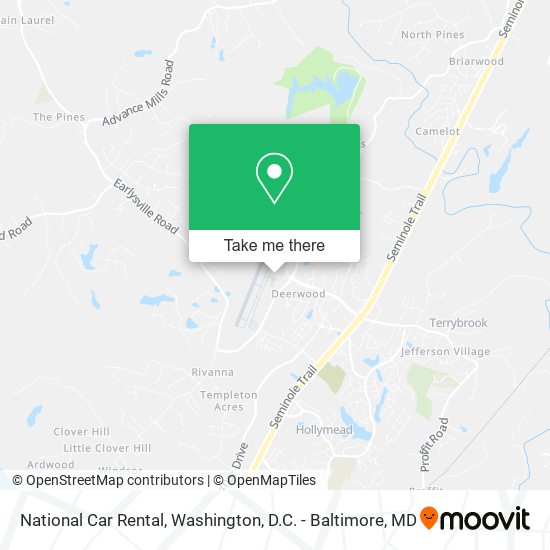 National Car Rental map