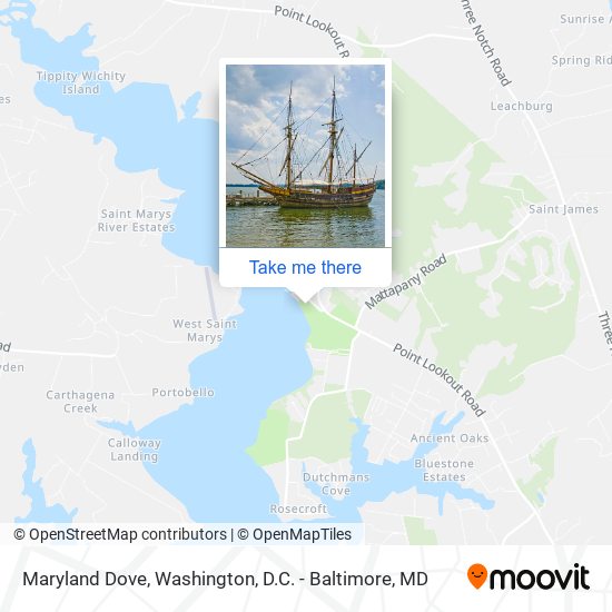 Mapa de Maryland Dove