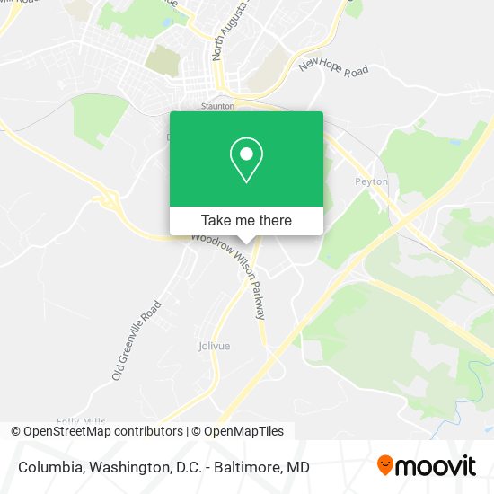 Columbia map