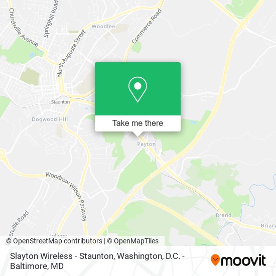 Slayton Wireless - Staunton map