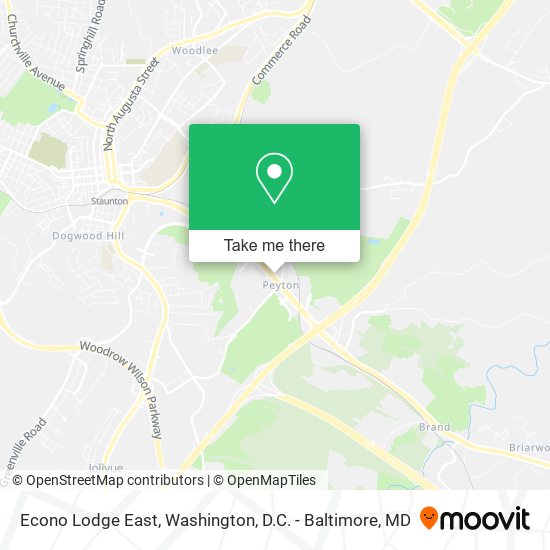 Econo Lodge East map