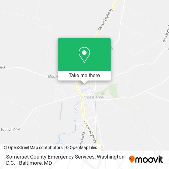 Somerset County Emergency Services map