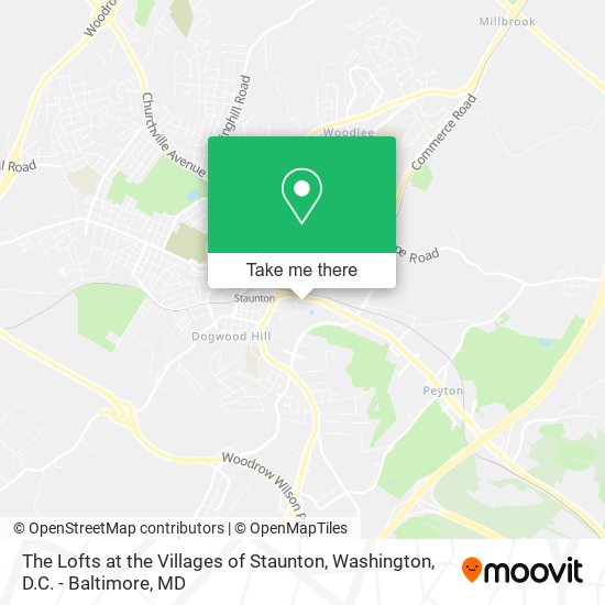 The Lofts at the Villages of Staunton map