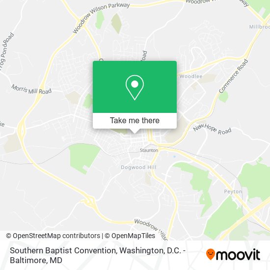 Mapa de Southern Baptist Convention