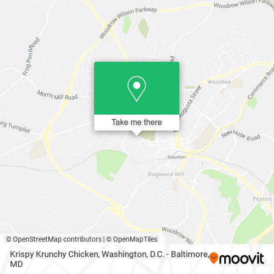 Mapa de Krispy Krunchy Chicken