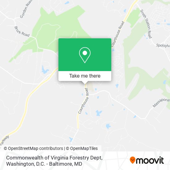 Mapa de Commonwealth of Virginia Forestry Dept