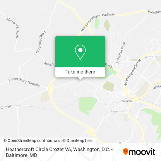 Mapa de Heathercroft Circle Crozet VA