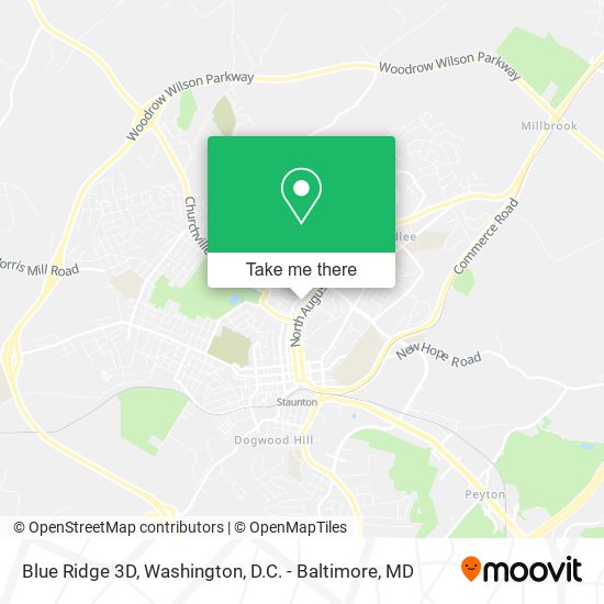 Mapa de Blue Ridge 3D