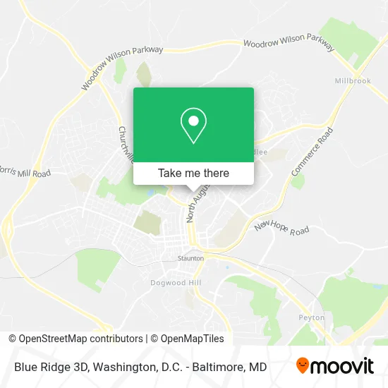 Blue Ridge 3D map