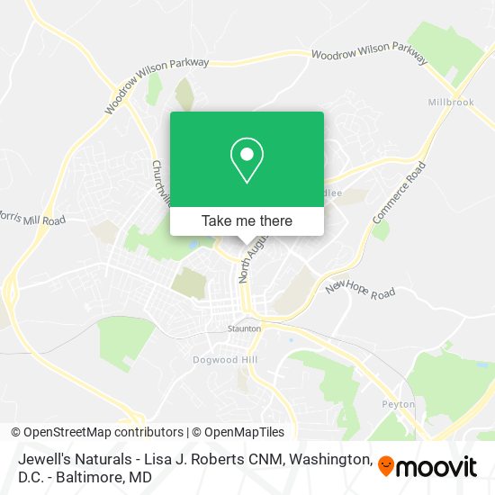 Jewell's Naturals - Lisa J. Roberts CNM map