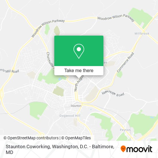 Staunton Coworking map