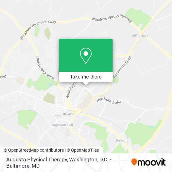 Augusta Physical Therapy map