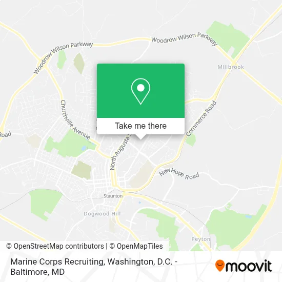 Marine Corps Recruiting map