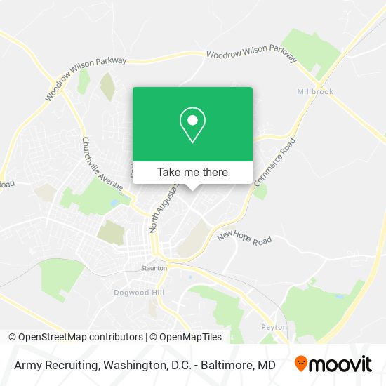 Army Recruiting map