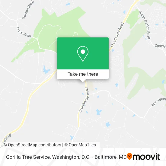 Gorilla Tree Service map