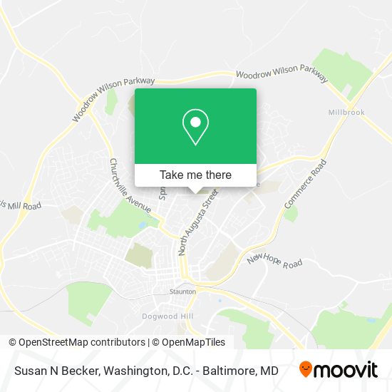 Susan N Becker map
