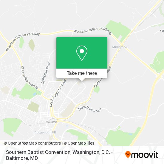 Mapa de Southern Baptist Convention