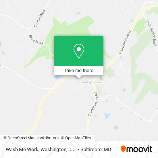 Wash Me Work map