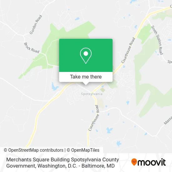 Merchants Square Building Spotsylvania County Government map