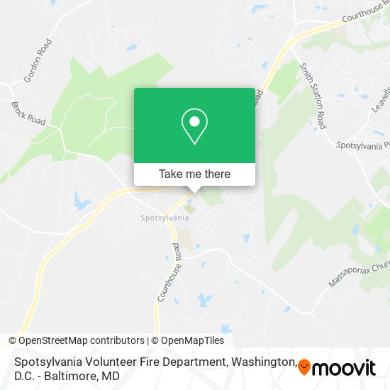 Mapa de Spotsylvania Volunteer Fire Department