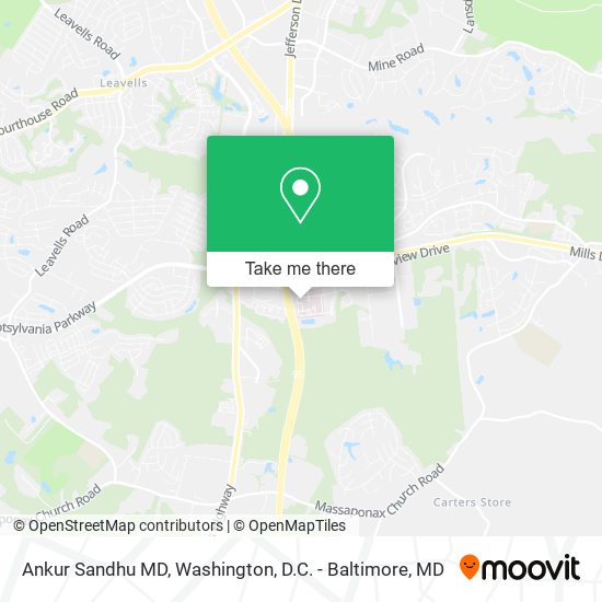 Mapa de Ankur Sandhu MD